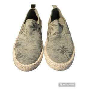 Boys Slip On  Espadrille Sneaker Shoes Green Size 13 Little Kids
